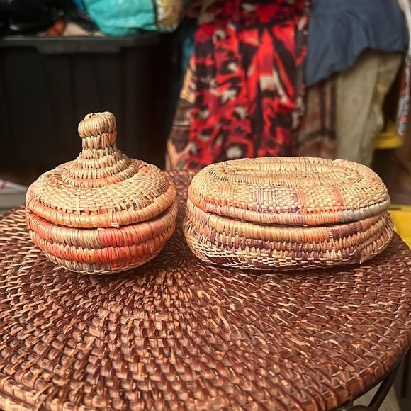Other - (2) wicker mini baskets